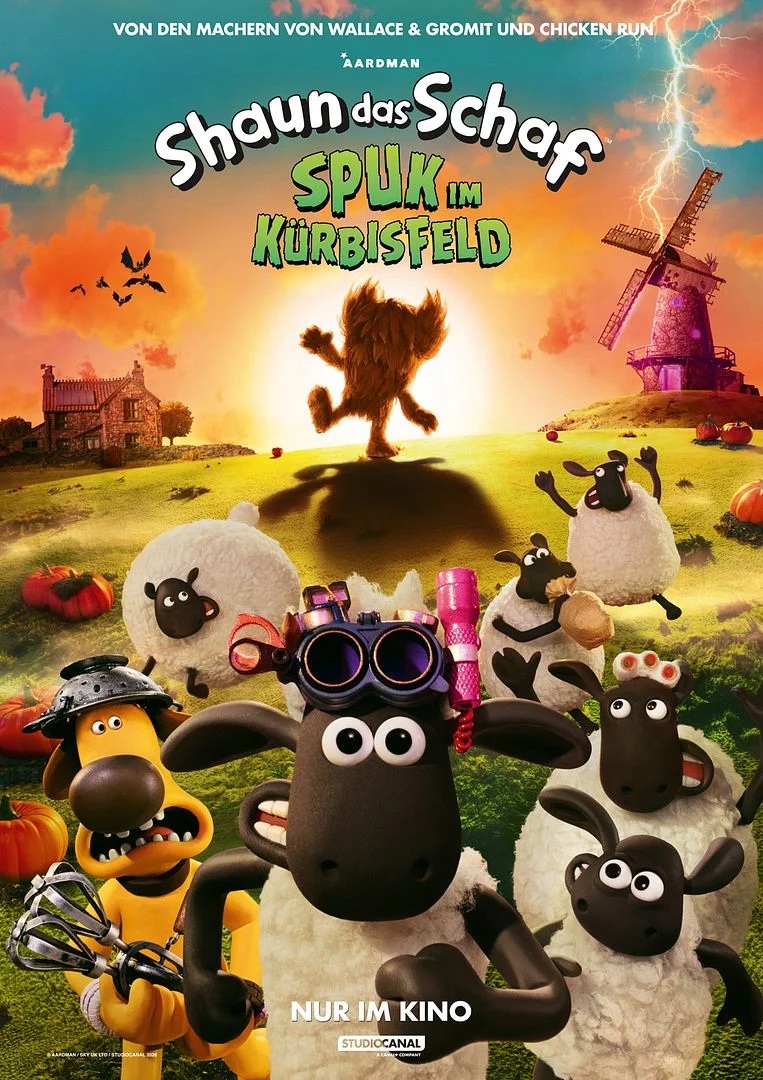 Filmposter Shaun das Schaf - Spuk im Kürbisfeld